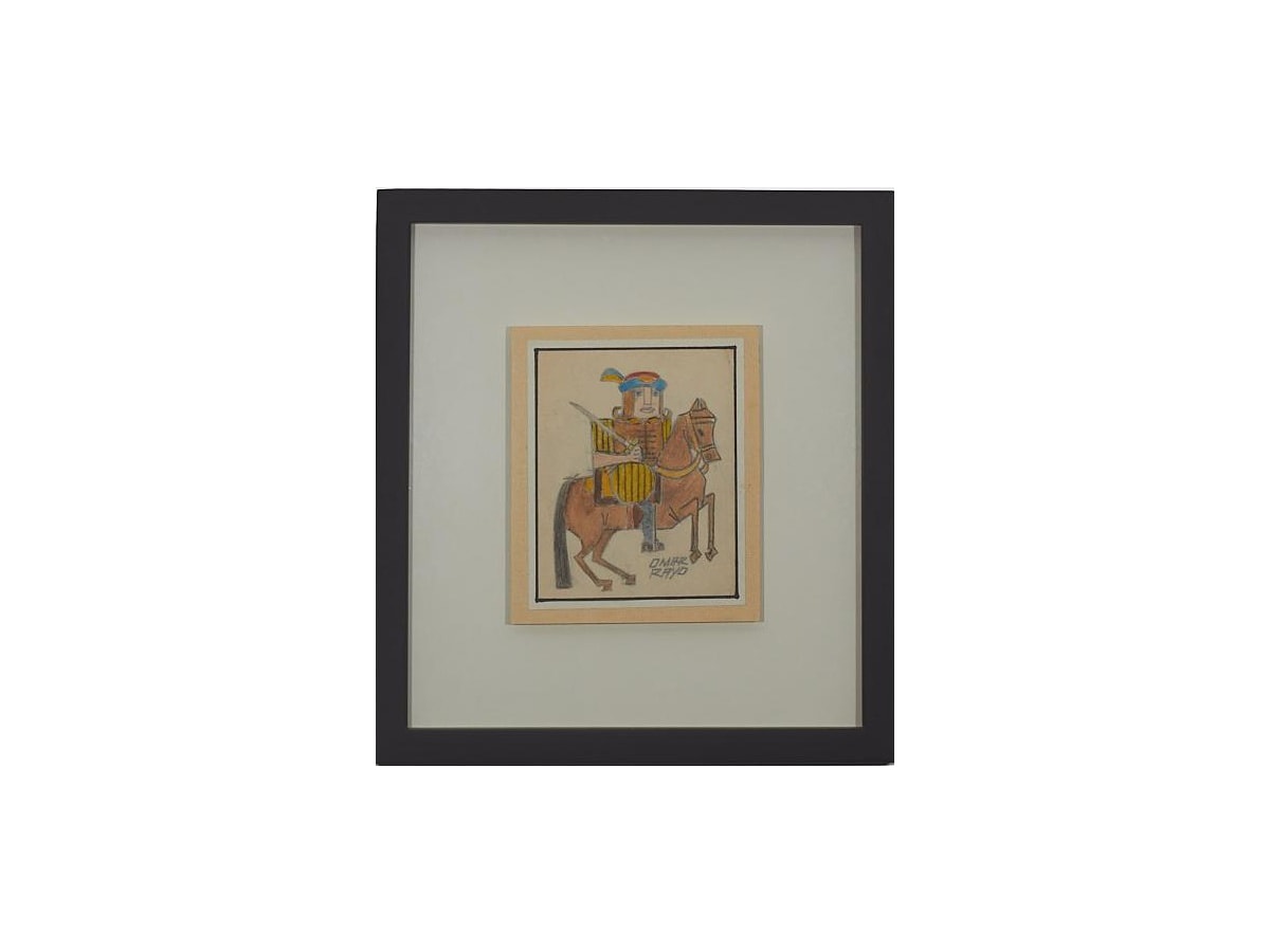 Boceto 1 de Omar Rayo, obra de arte original